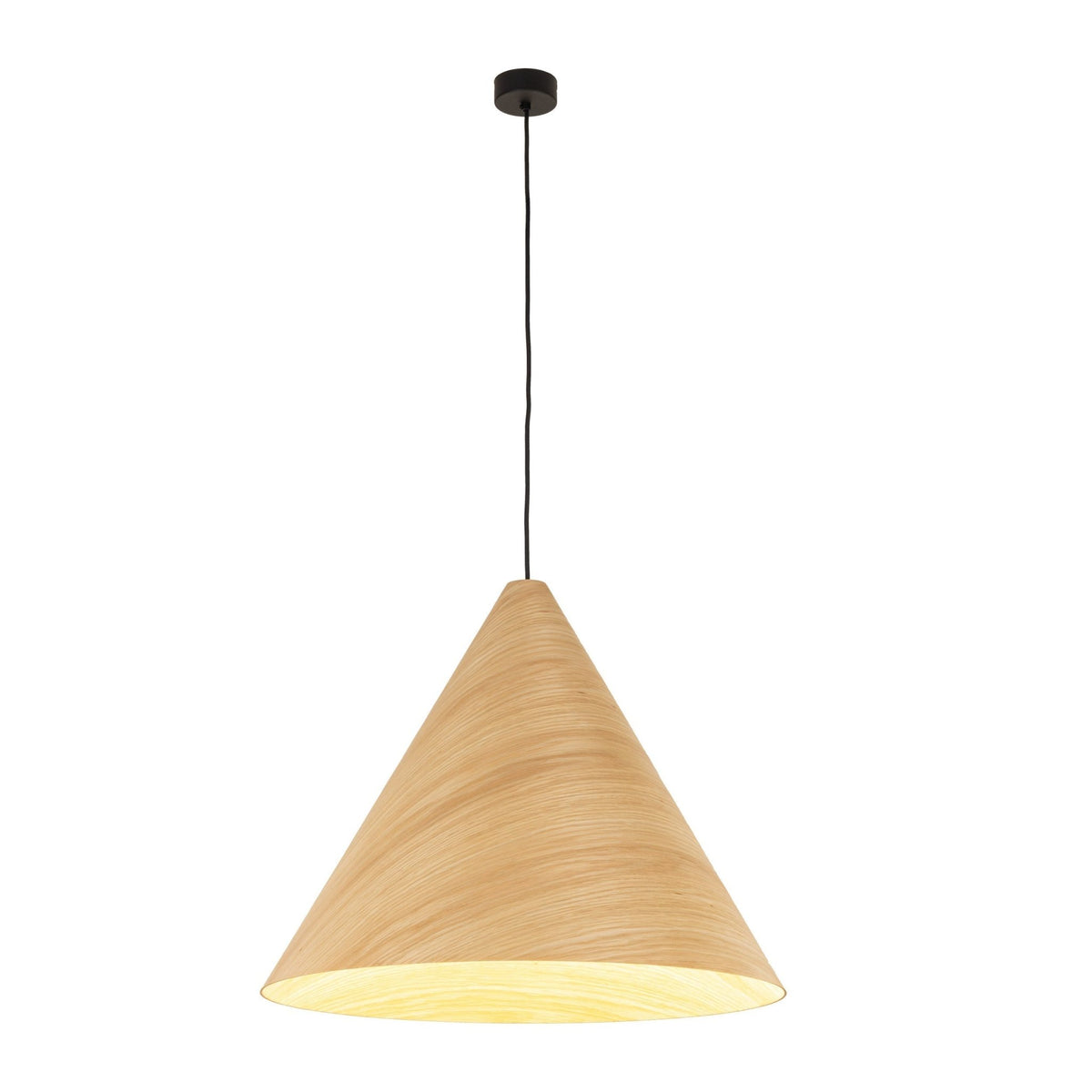 SOLIS Large Scandinavian Wood Pendant Light – Statement Cone Design (Limited Edition) - Dekor Butik