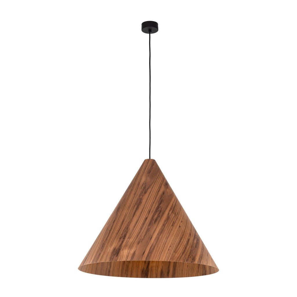 SOLIS Large Scandinavian Wood Pendant Light – Statement Cone Design (Limited Edition) - Dekor Butik