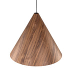 SOLIS Large Scandinavian Wood Pendant Light – Statement Cone Design (Limited Edition) - Dekor Butik