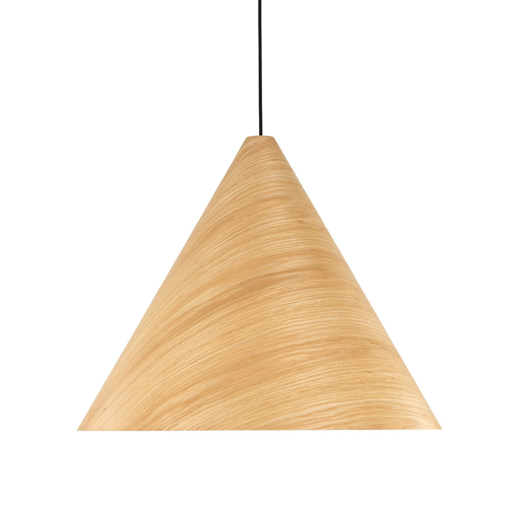 SOLIS Large Scandinavian Wood Pendant Light – Statement Cone Design (Limited Edition) - Dekor Butik