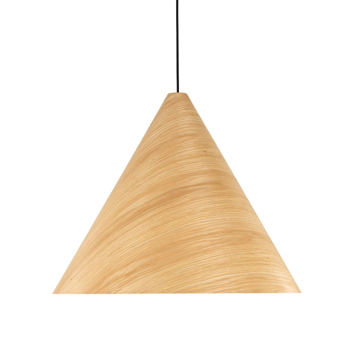 SOLIS Large Scandinavian Wood Pendant Light – Statement Cone Design (Limited Edition) - Dekor Butik
