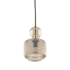 SOPHIA Ribbed Glass Pendant Light for Kitchen Island, Dining Room & Contemporary Interiors - Dekor Butik