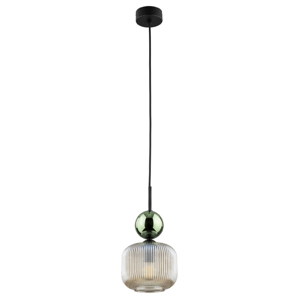 SOPHIA Ribbed Glass Pendant Light for Kitchen Island, Dining Room & Contemporary Interiors - Dekor Butik
