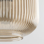 SOPHIA Ribbed Glass Pendant Light for Kitchen Island, Dining Room & Contemporary Interiors - Dekor Butik