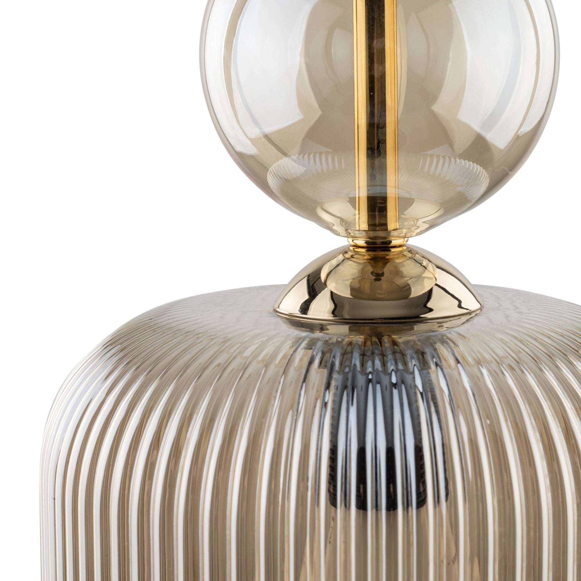 SOPHIA Ribbed Glass Pendant Light for Kitchen Island, Dining Room & Contemporary Interiors - Dekor Butik