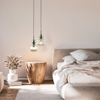 SOPHIA Ribbed Glass Pendant Light for Kitchen Island, Dining Room & Contemporary Interiors - Dekor Butik