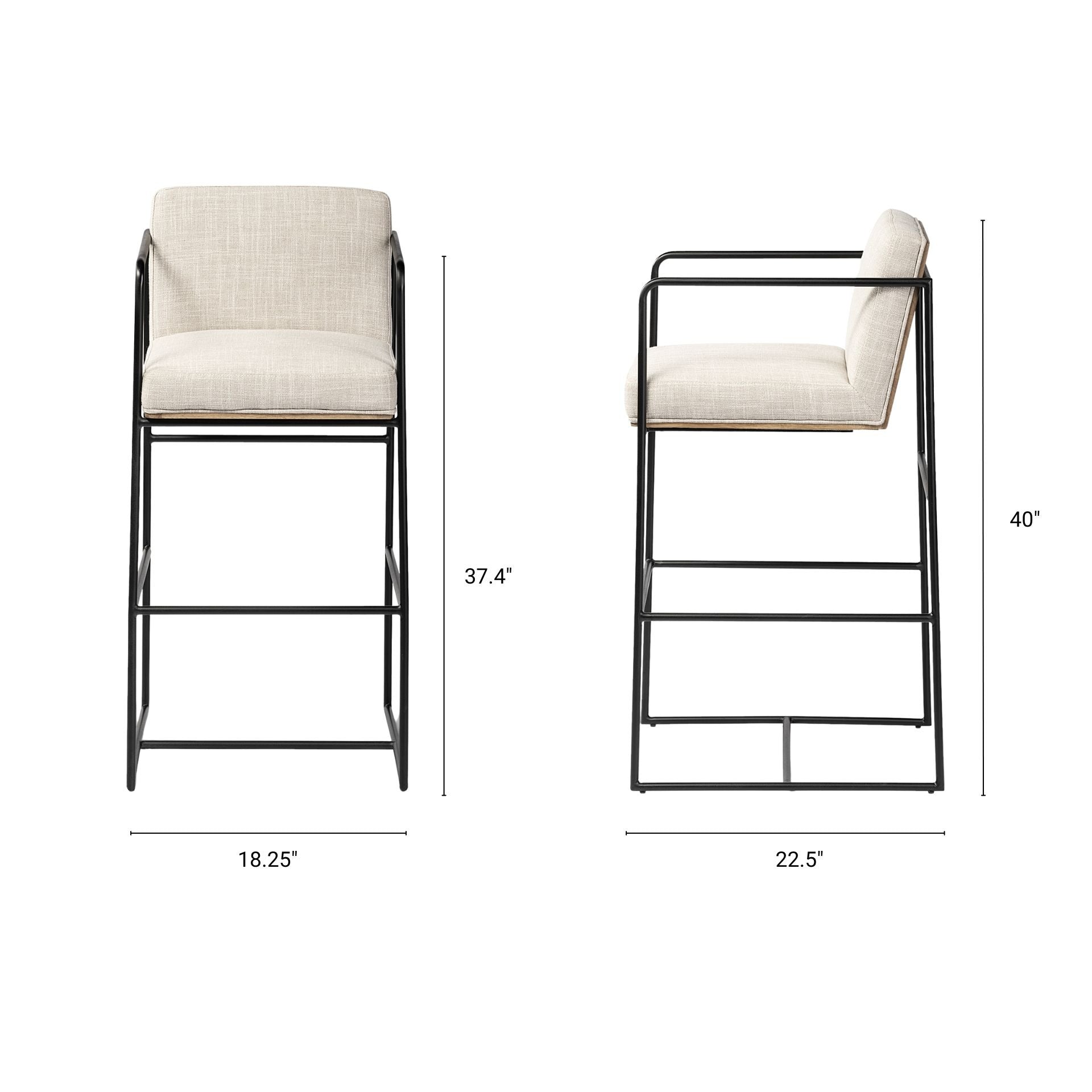 Stamford Stool - 2 Colors, 2 Sizes - Dekor Butik