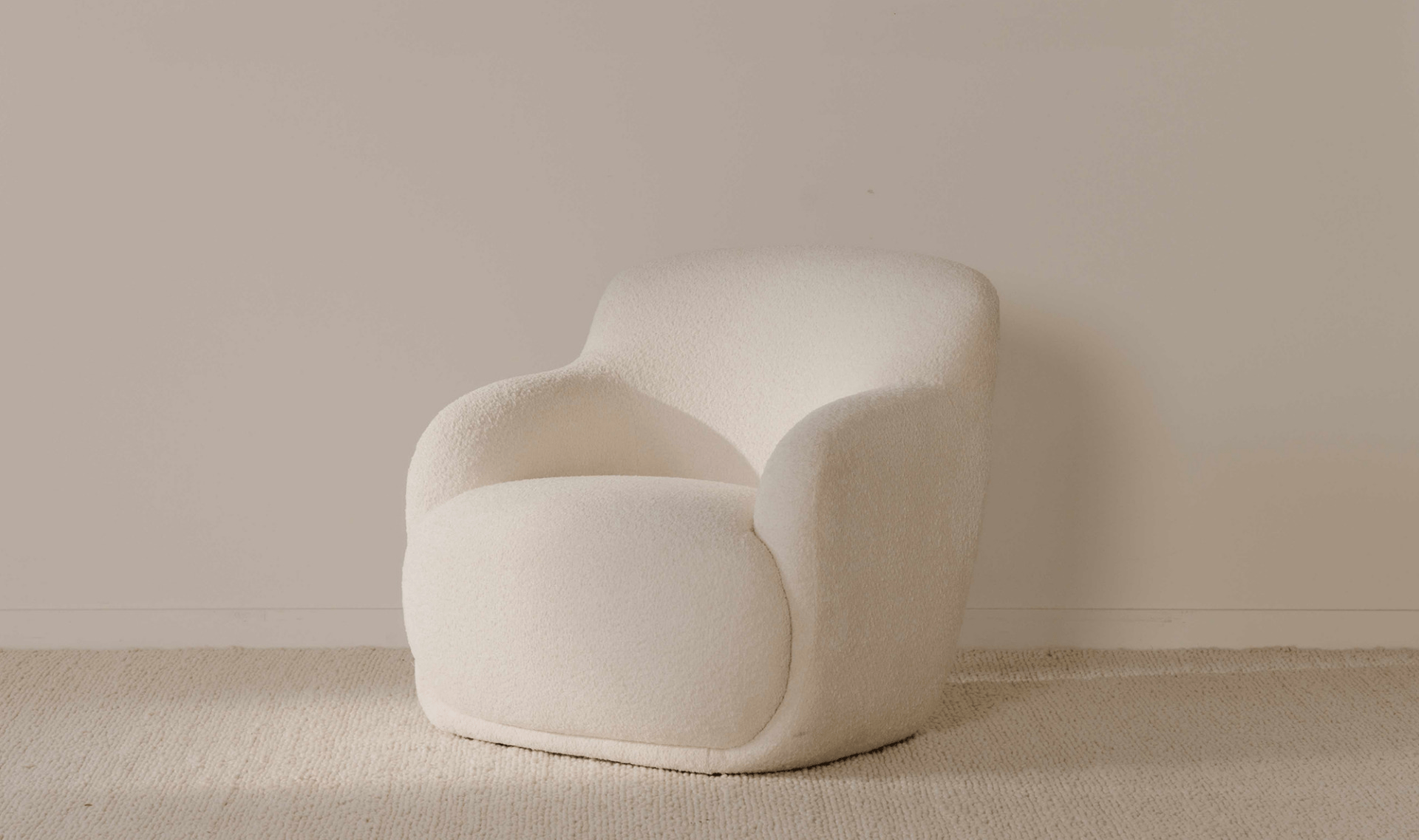 Stevie Lounge Chair - Cream - Dekor Butik