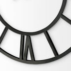 Stoke Round Giant Oversized Industrial Wall Clock - 3 Sizes - Dekor Butik