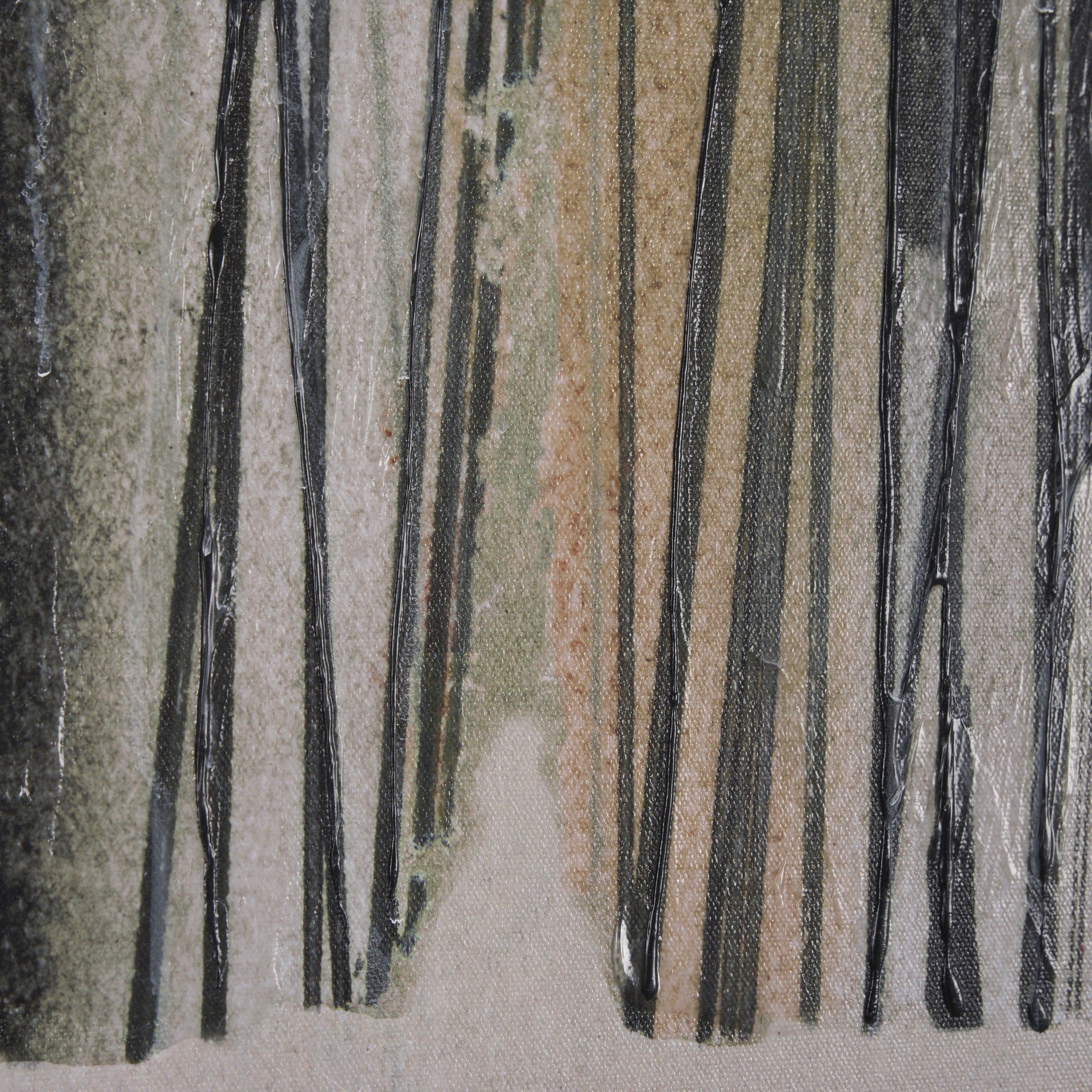 Strand by Mercana Studio a Hand Embellished Textured Framed Canvas - Dekor Butik
