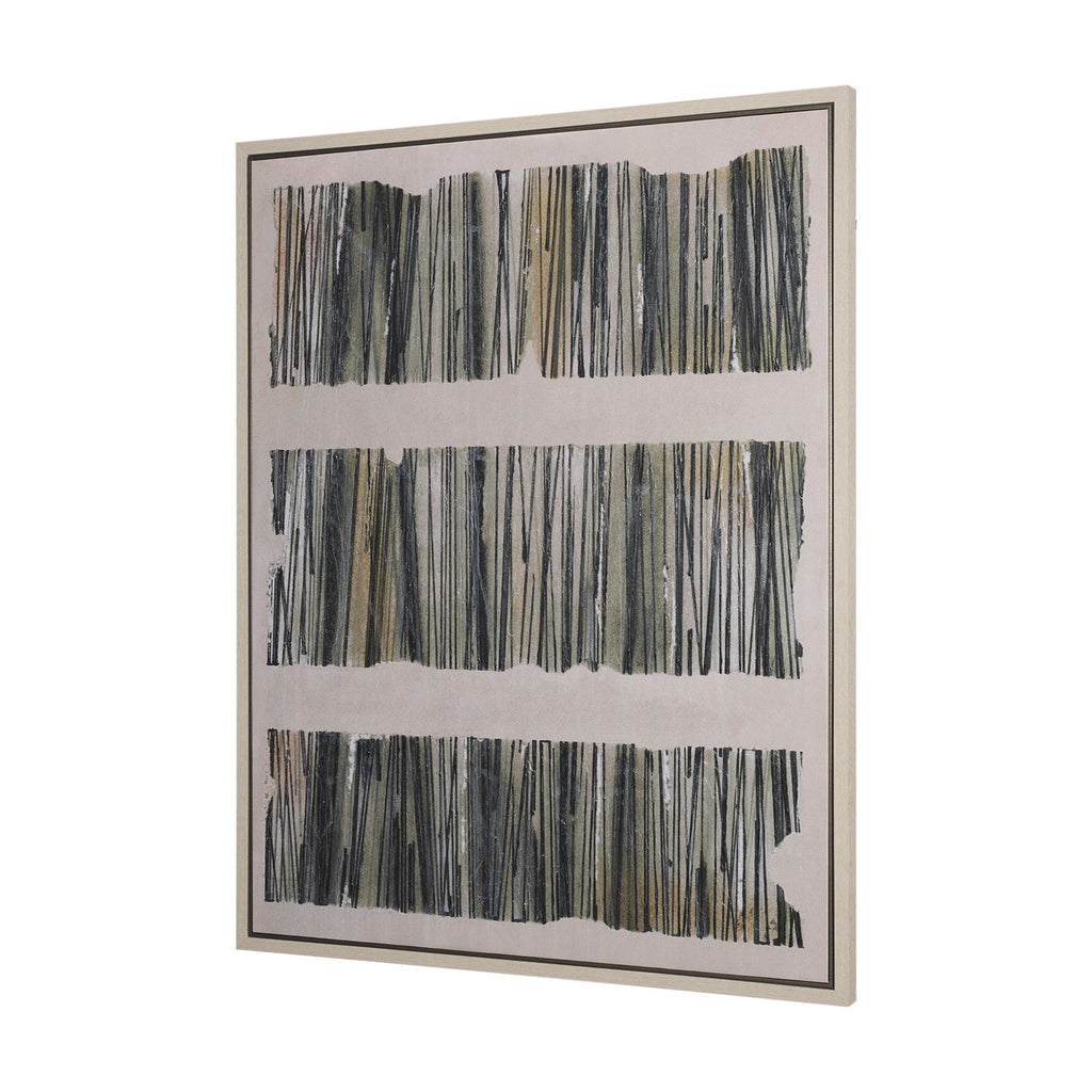 Strand by Mercana Studio a Hand Embellished Textured Framed Canvas - Dekor Butik