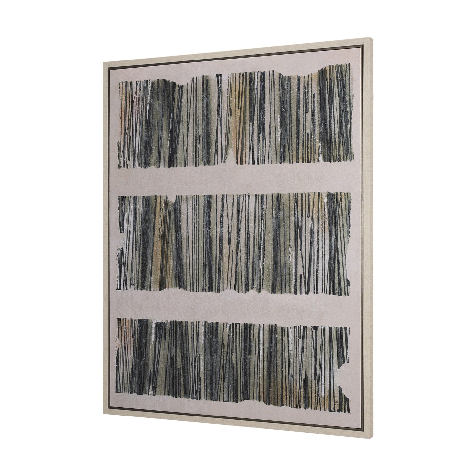Strand by Mercana Studio a Hand Embellished Textured Framed Canvas - Dekor Butik