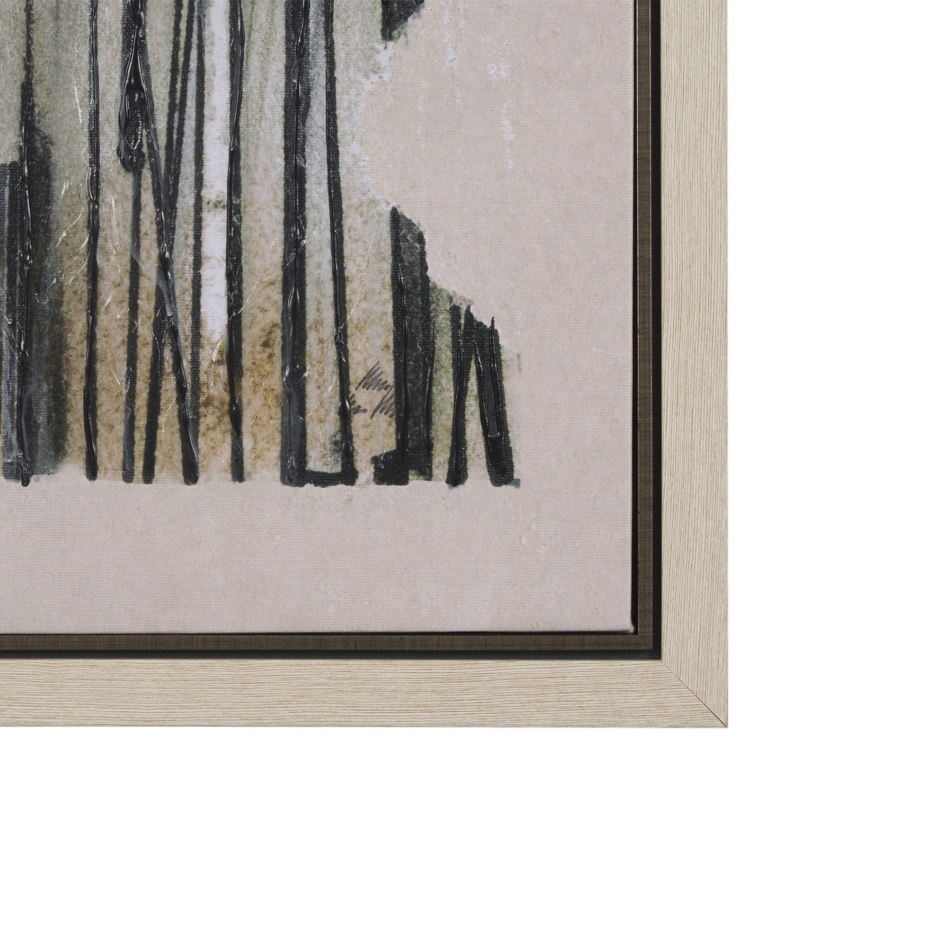 Strand by Mercana Studio a Hand Embellished Textured Framed Canvas - Dekor Butik