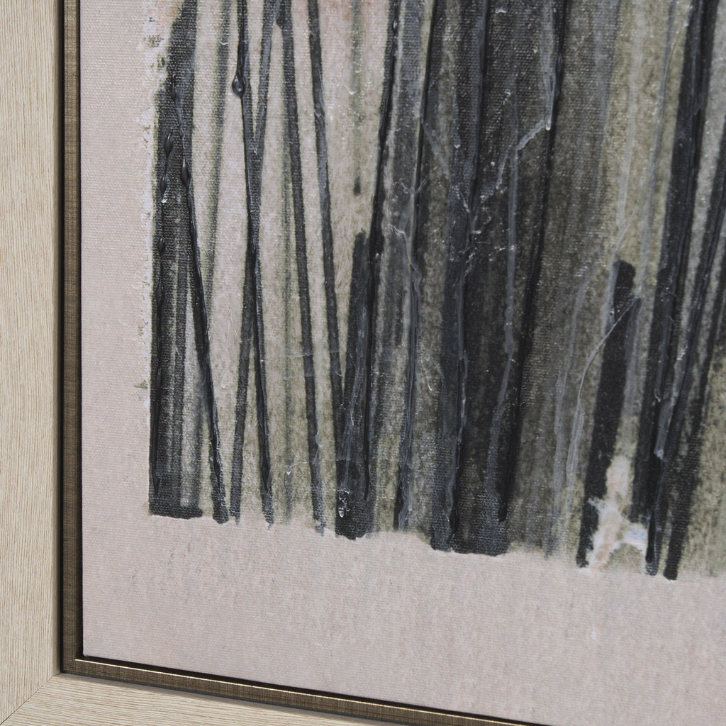 Strand by Mercana Studio a Hand Embellished Textured Framed Canvas - Dekor Butik