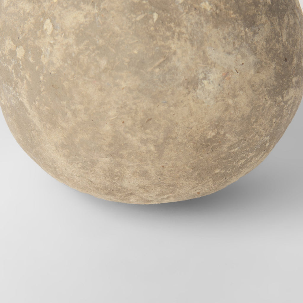 Sunita Set of 3 Gray Paper Mache Orbs - Dekor Butik