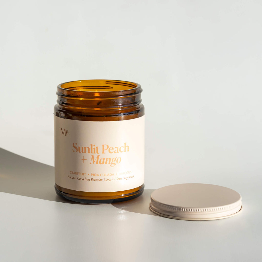 CandlesSunlit Peach + Mango Candle - Dekor Butik