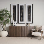 Swanson Dark Brown Wooden Scalloped Sideboard - Dekor Butik