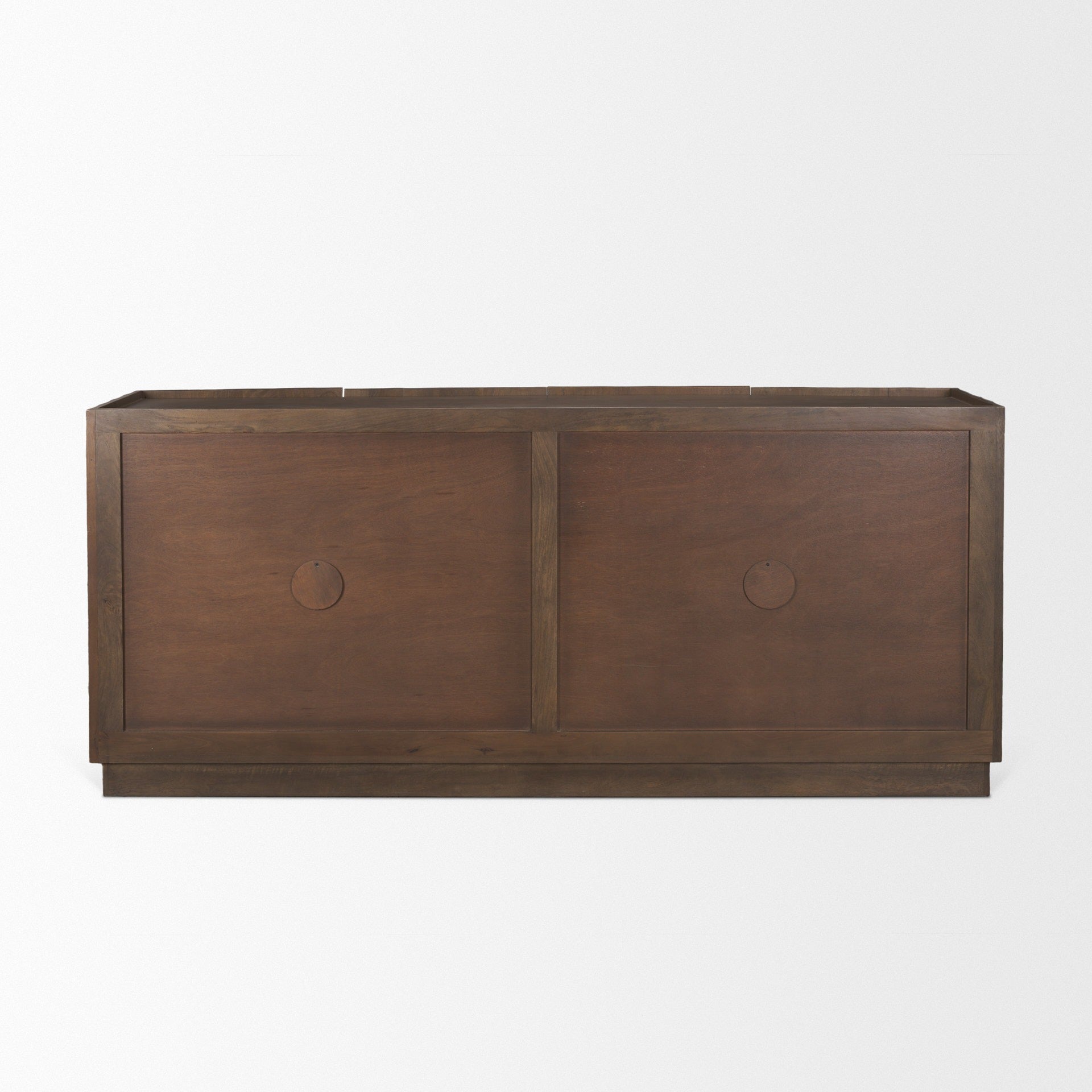 Swanson Dark Brown Wooden Scalloped Sideboard - Dekor Butik