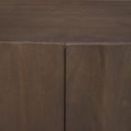 Swanson Dark Brown Wooden Scalloped Sideboard - Dekor Butik