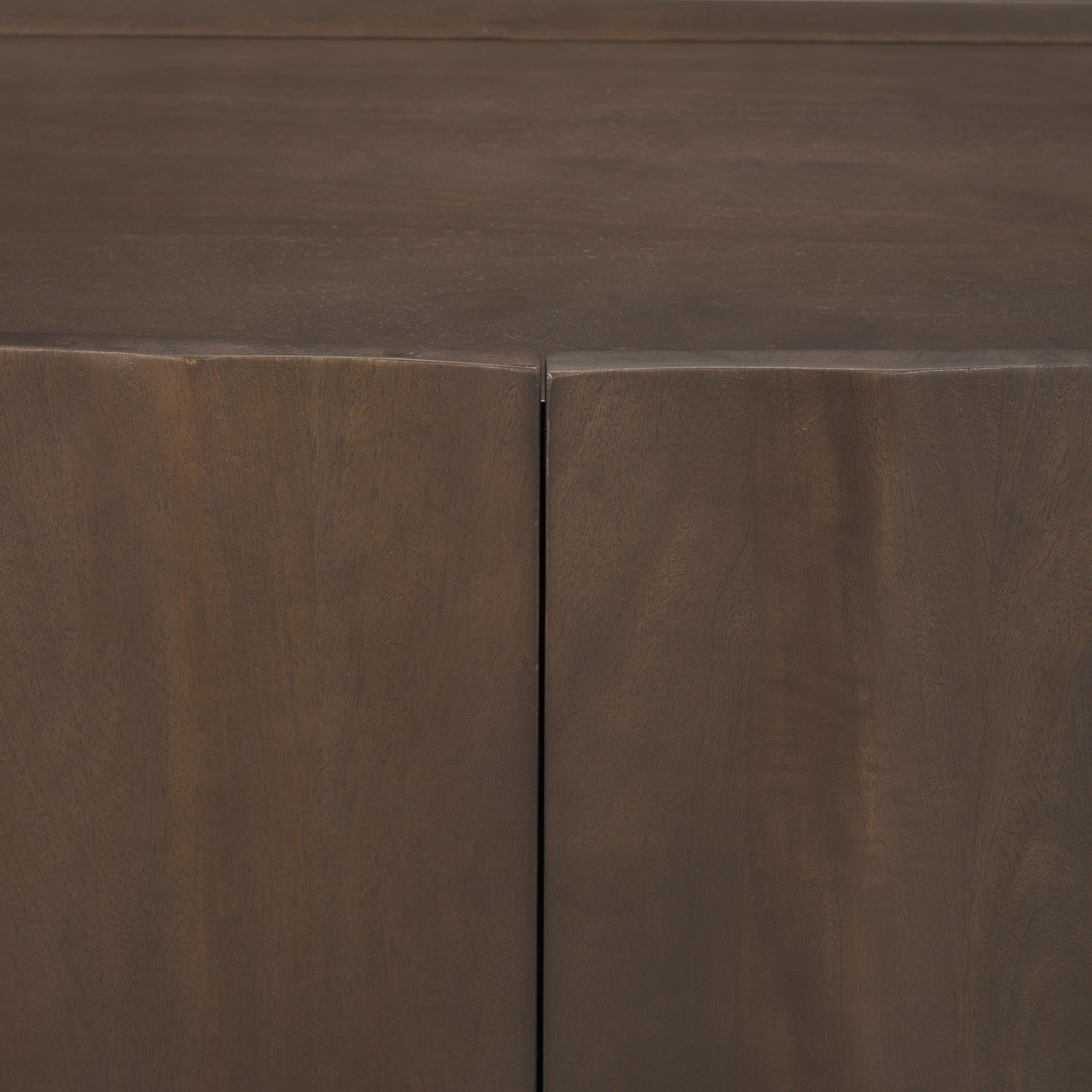 Swanson Dark Brown Wooden Scalloped Sideboard - Dekor Butik