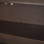 Swanson Dark Brown Wooden Scalloped Sideboard - Dekor Butik