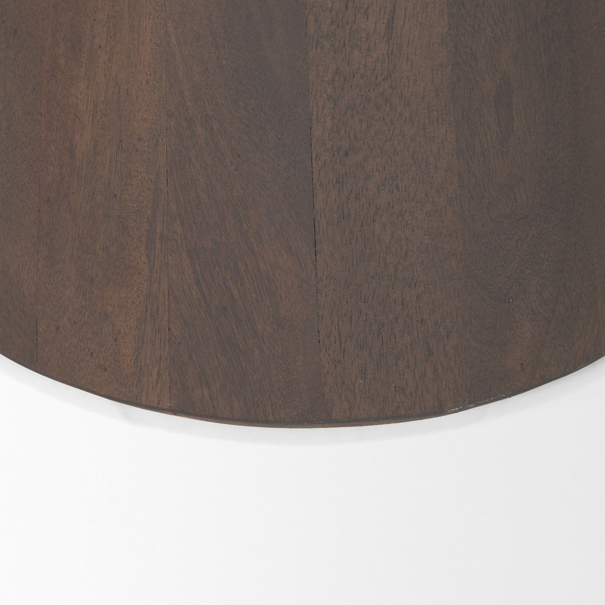 Takoda Dark Brown Wood Tapered Drum Accent Table - Dekor Butik