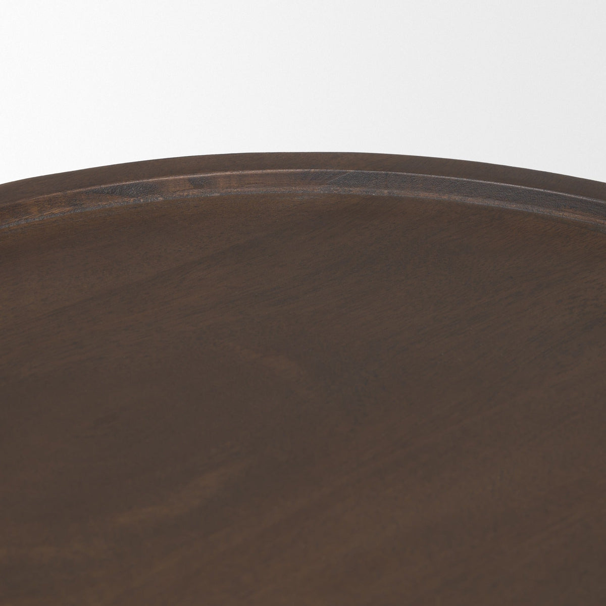 Takoda Dark Brown Wood Tapered Drum Accent Table - Dekor Butik