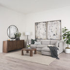 Tammar Brown Wood 4 - Door Sideboard - Dekor Butik