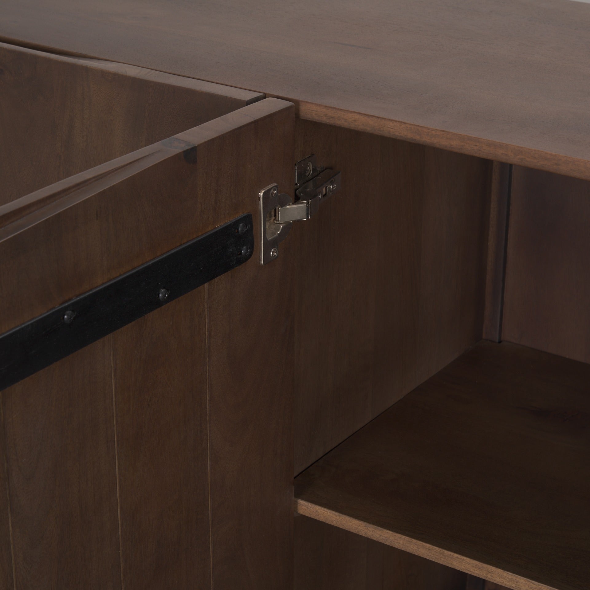 Tammar Brown Wood 4 - Door Sideboard - Dekor Butik