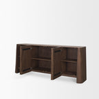Tammar Brown Wood 4 - Door Sideboard - Dekor Butik
