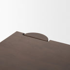 Tammar Rectangular Brown Wood w/ Tapered Legs Dining Table - Dekor Butik