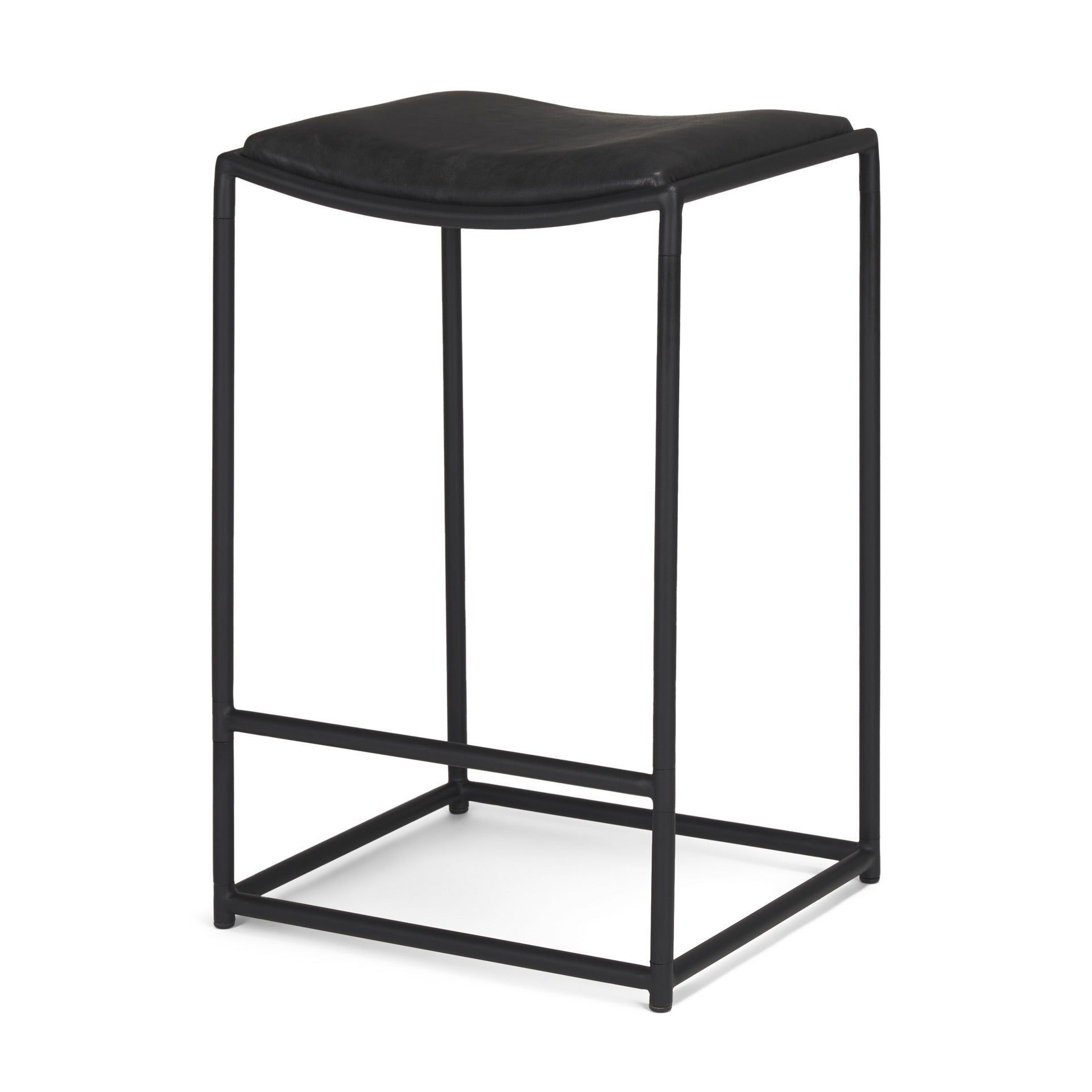 Taniel Leather Seat Stool - Dekor Butik