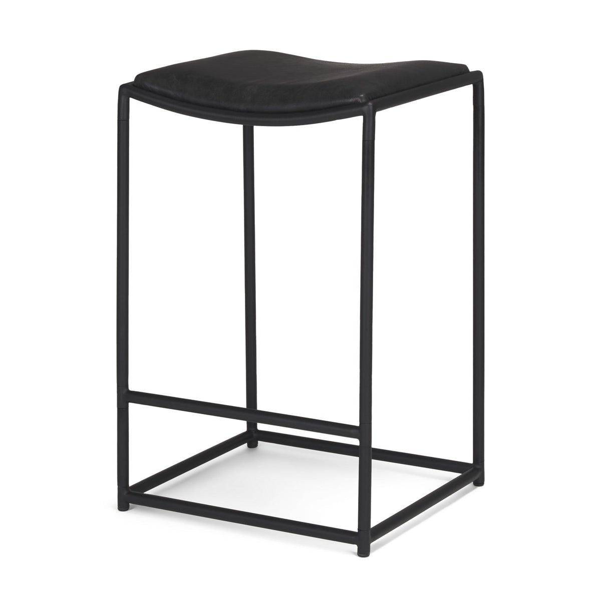 Taniel Leather Seat Stool - Dekor Butik