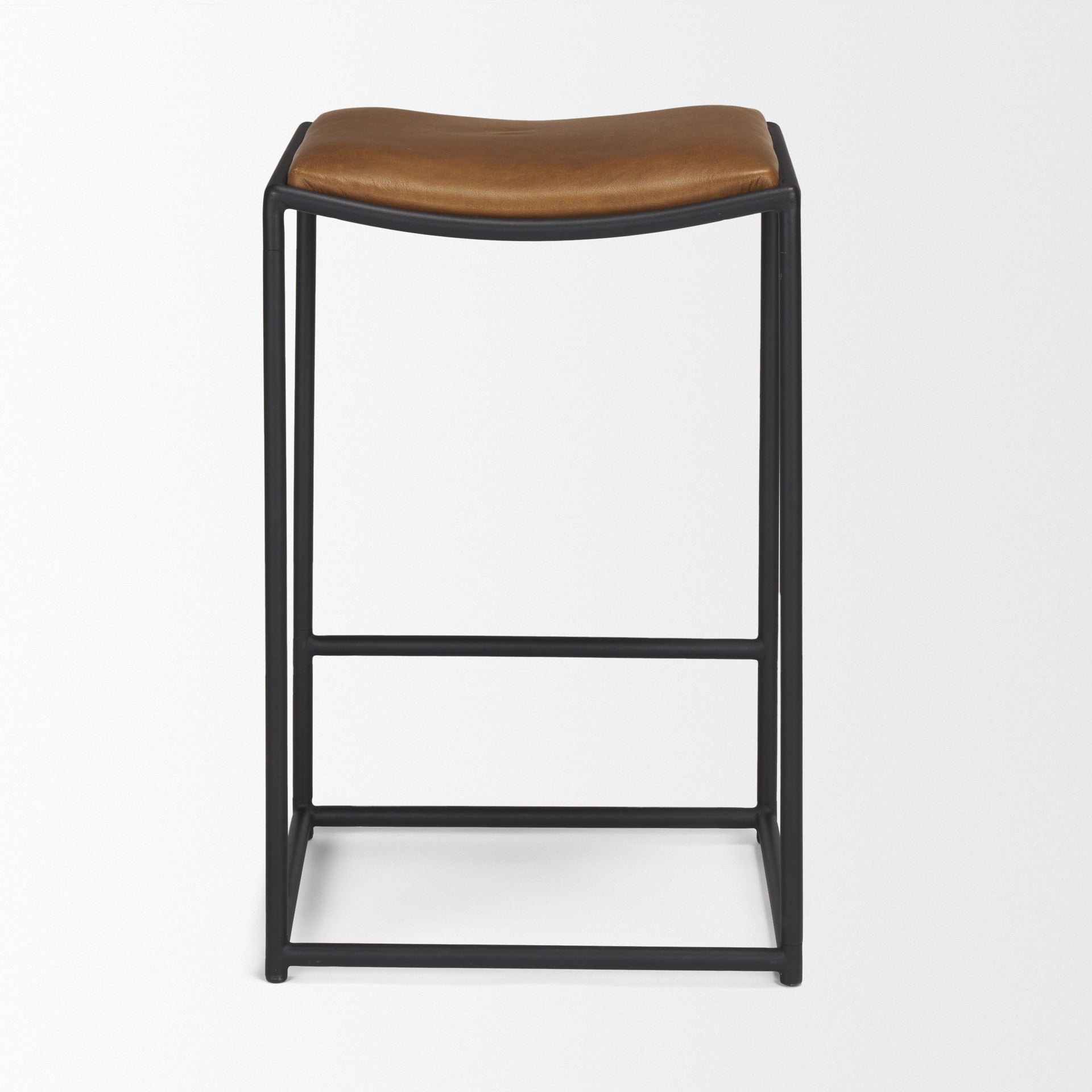 Taniel Leather Seat Stool - Dekor Butik