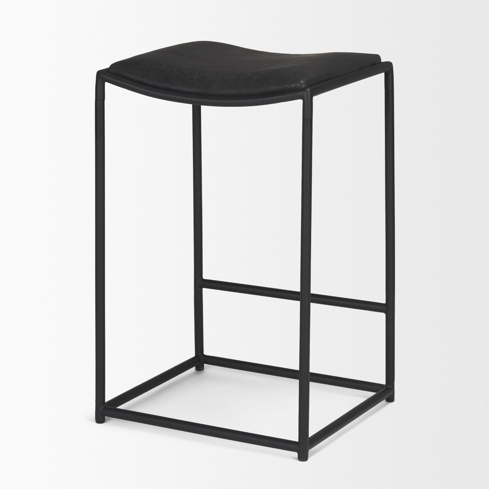 Taniel Leather Seat Stool - Dekor Butik