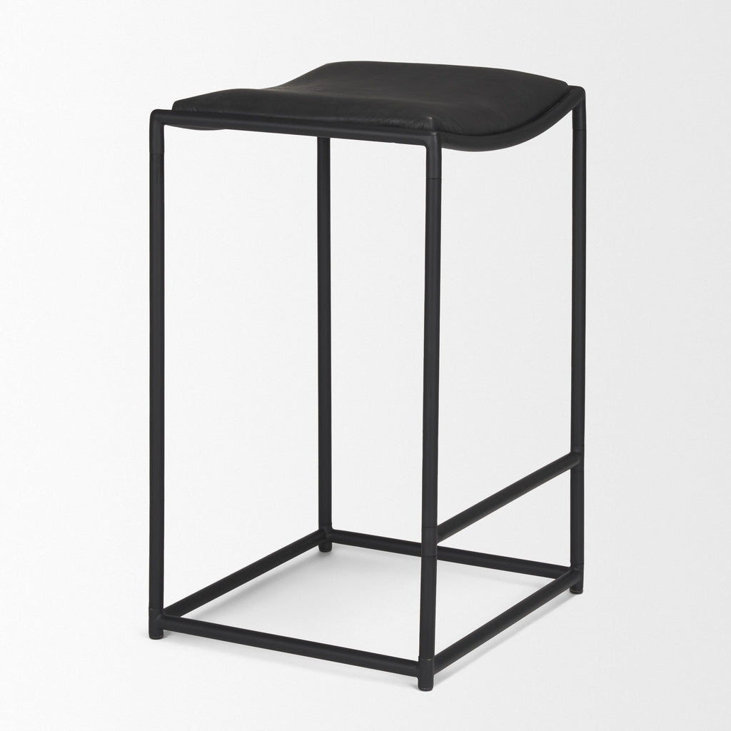 Taniel Leather Seat Stool - Dekor Butik