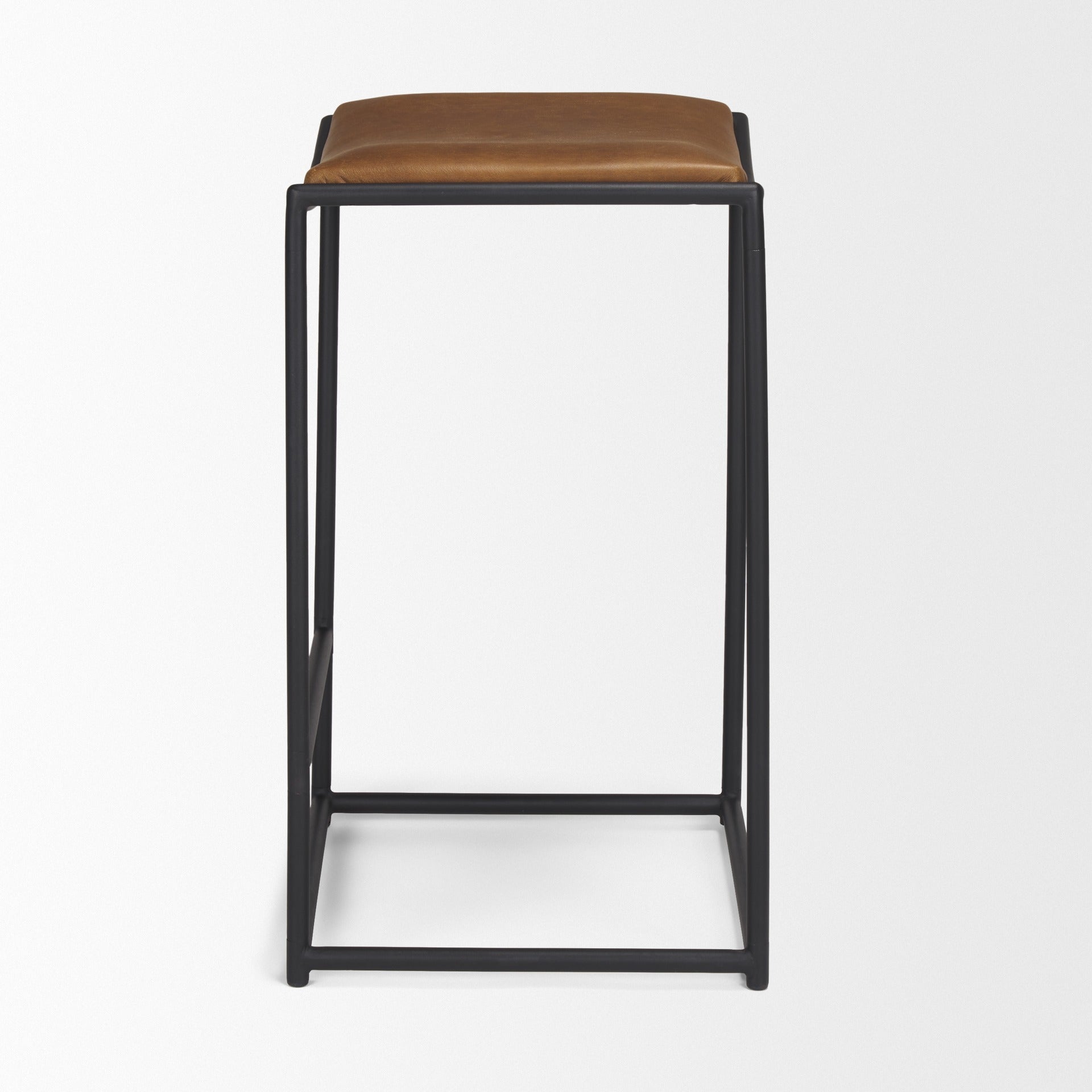 Taniel Leather Seat Stool - Dekor Butik