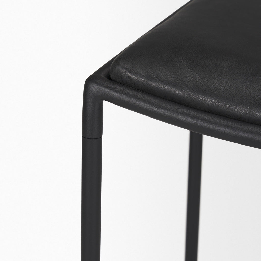 Taniel Leather Seat Stool - Dekor Butik