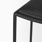 Taniel Leather Seat Stool - Dekor Butik