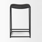 Taniel Leather Seat Stool - Dekor Butik