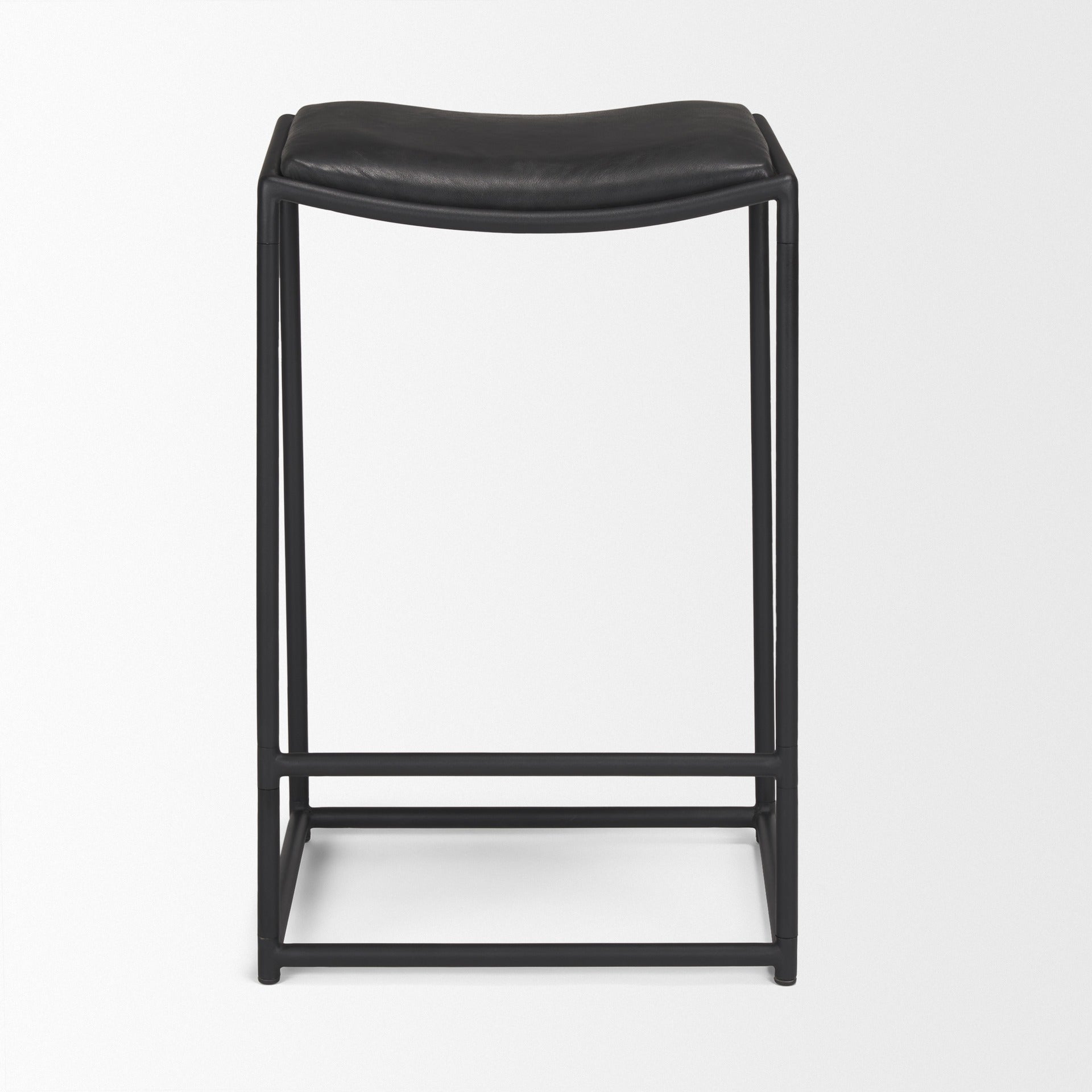 Taniel Leather Seat Stool - Dekor Butik