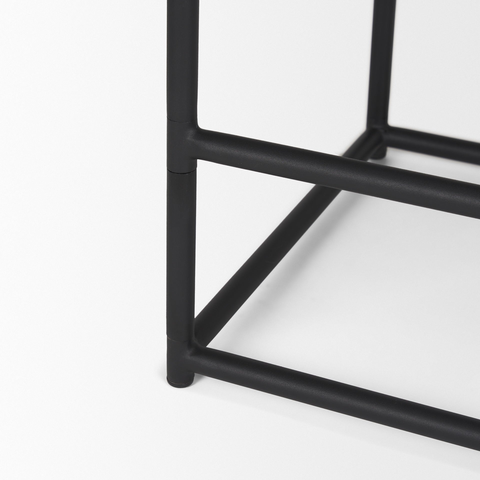 Taniel Leather Seat Stool - Dekor Butik