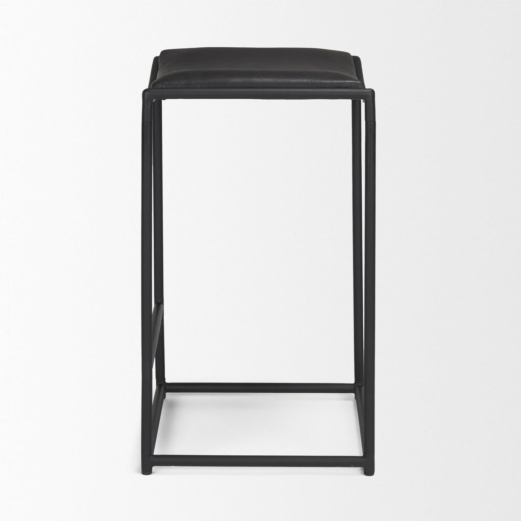 Taniel Leather Seat Stool - Dekor Butik