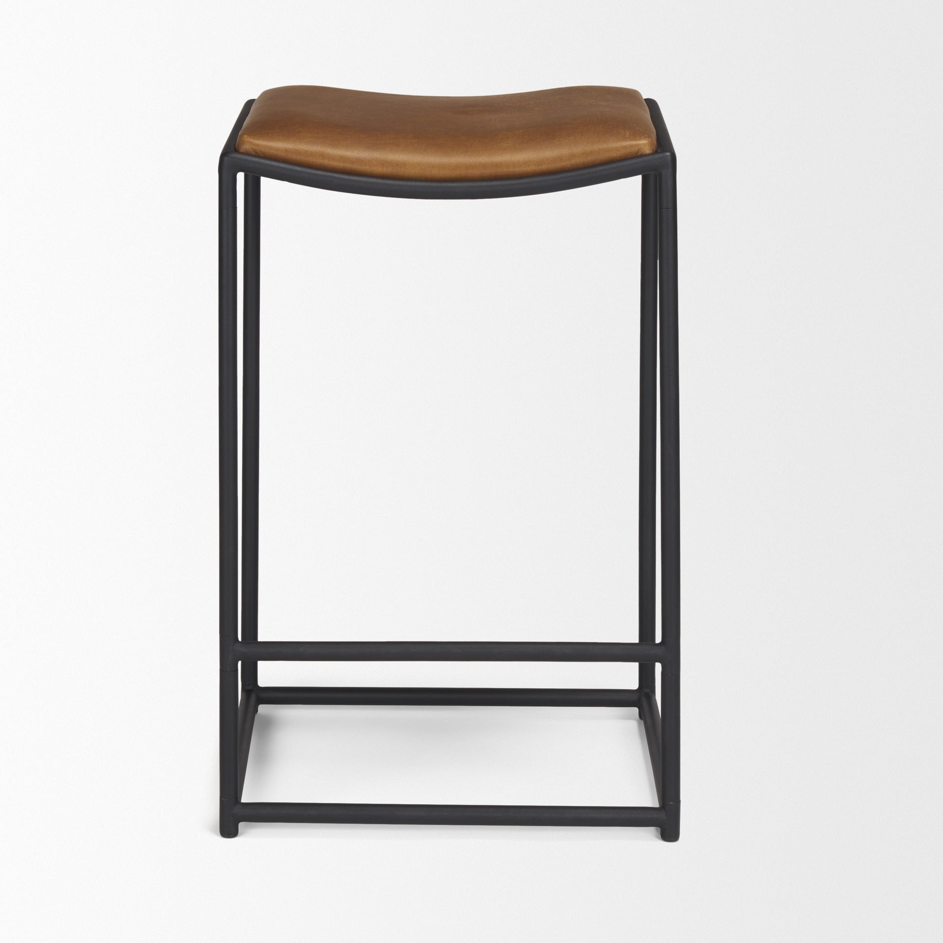 Taniel Leather Seat Stool - Dekor Butik