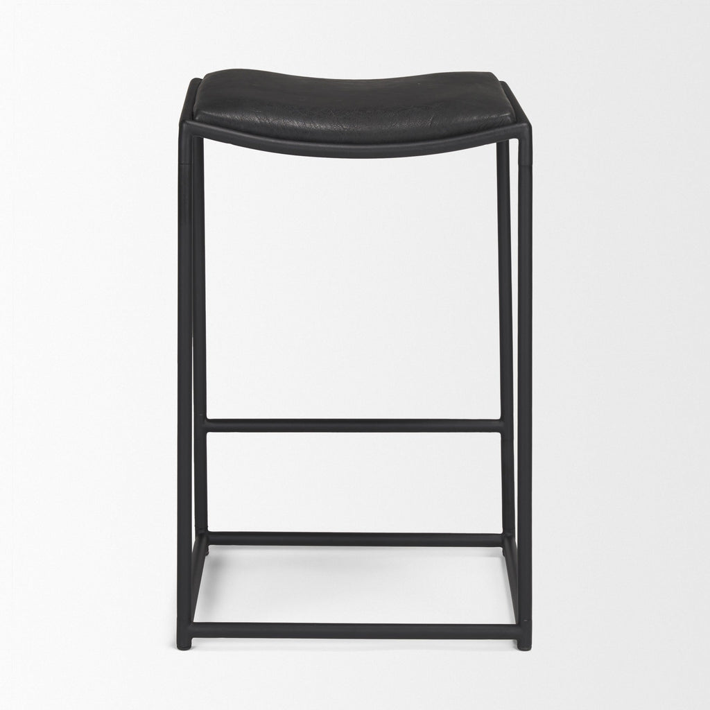 Taniel Leather Seat Stool - Dekor Butik