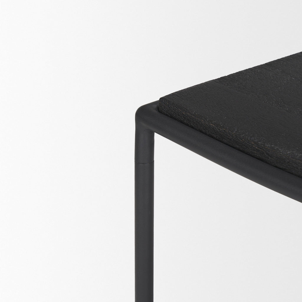 Taniel Wood/Leather Stool - 4 COLORS - Dekor Butik