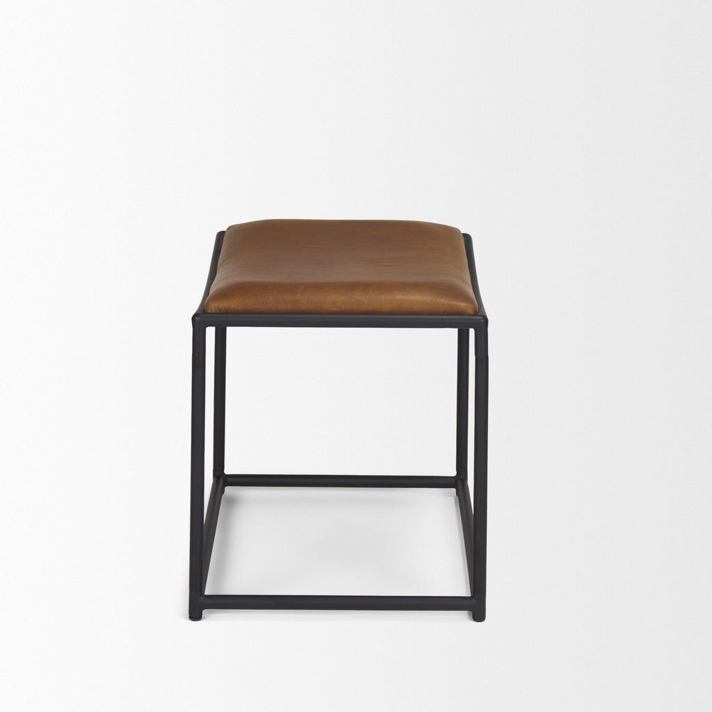 Taniel Wood/Leather Stool - 4 COLORS - Dekor Butik