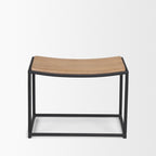 Taniel Wood/Leather Stool - 4 COLORS - Dekor Butik