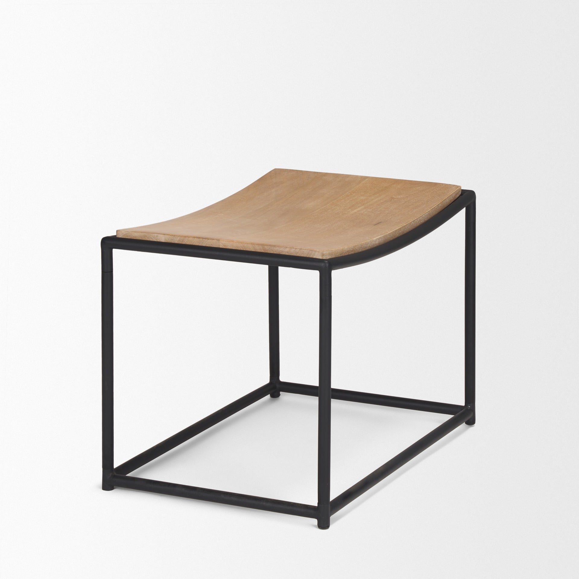 Taniel Wood/Leather Stool - 4 COLORS - Dekor Butik