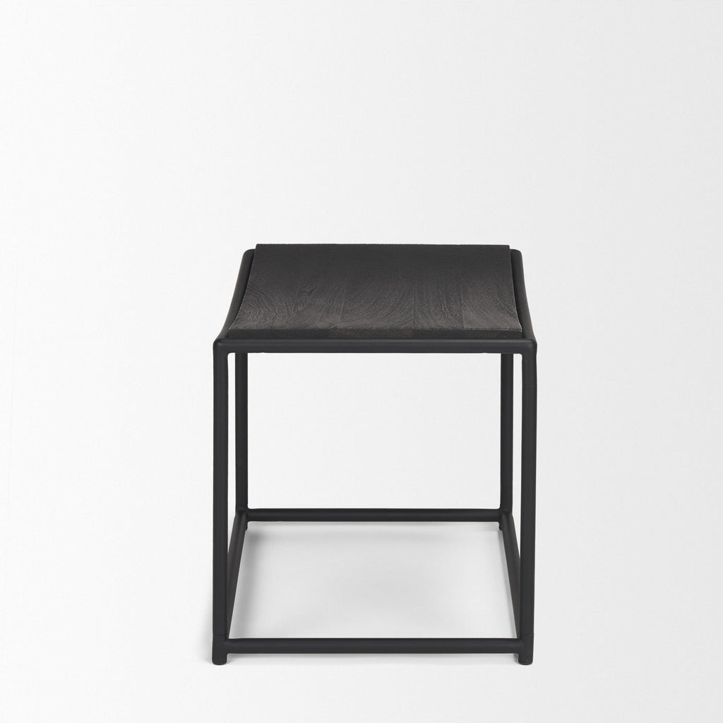 Taniel Wood/Leather Stool - 4 COLORS - Dekor Butik